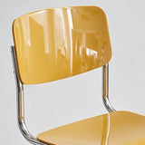 Nordic Cantilever Dining Chair — ABS & PP Seat, Chrome Frame, 7 Colors - StoolTopia