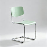 Nordic Cantilever Dining Chair — ABS & PP Seat, Chrome Frame, 7 Colors - StoolTopia