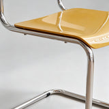 Nordic Cantilever Dining Chair — ABS & PP Seat, Chrome Frame, 7 Colors - StoolTopia
