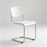 Nordic Cantilever Dining Chair — ABS & PP Seat, Chrome Frame, 7 Colors - StoolTopia