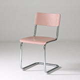 Nordic Cantilever Dining Chair — ABS & PP Seat, Chrome Frame, 7 Colors - StoolTopia