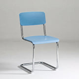 Nordic Cantilever Dining Chair — ABS & PP Seat, Chrome Frame, 7 Colors - StoolTopia