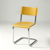 Nordic Cantilever Dining Chair — ABS & PP Seat, Chrome Frame, 7 Colors - StoolTopia