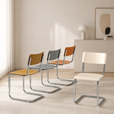 Nordic Cantilever Dining Chair — ABS & PP Seat, Chrome Frame, 7 Colors - StoolTopia