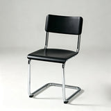 Nordic Cantilever Dining Chair — ABS & PP Seat, Chrome Frame, 7 Colors - StoolTopia