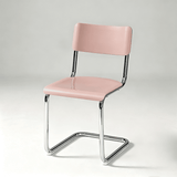 Nordic Cantilever Dining Chair — ABS & PP Seat, Chrome Frame, 7 Colors - StoolTopia