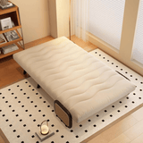 Nordic Foldable Sofa Bed with Cane Armrests – 3 - in - 1 Multi - Functional Design - StoolTopia