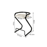 Nordic Leisure Armchair - PP Plastic Frame with Cushioned Seat & Backrest - StoolTopia