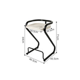 Nordic Leisure Armchair - PP Plastic Frame with Cushioned Seat & Backrest - StoolTopia