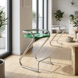 Nordic Leisure Armchair – Stainless Steel Frame with Molded PP Plastic Seat, Easy - Clean Design for Café, Balcony, Outdoor Lounge - StoolTopia