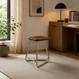Nordic Minimalist Bar Stools Metal Japanese High Counter Design Chair Coffee Island - StoolTopia