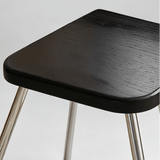 Nordic Minimalist Bar Stools Metal Japanese High Counter Design Chair Coffee Island - StoolTopia