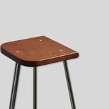Nordic Minimalist Bar Stools Metal Japanese High Counter Design Chair Coffee Island - StoolTopia