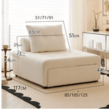 Nordic Pull - Out Sofa Bed – Small Space Recliner with Adjustable Backrest - StoolTopia