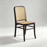Nordic Rattan Dining Chair | Solid Wood Frame, Cane Back & Optional Upholstered Seat - StoolTopiaDining Chairs