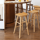 Nordic Solid Wood Bar Stool with Ergonomic Seat | STOOLTOPIA - StoolTopia
