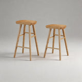 Nordic Solid Wood Bar Stool with Ergonomic Seat | STOOLTOPIA - StoolTopia