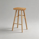Nordic Solid Wood Bar Stool with Ergonomic Seat | STOOLTOPIA - StoolTopia