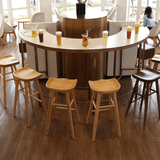 Nordic Solid Wood Bar Stool with Ergonomic Seat | STOOLTOPIA - StoolTopia