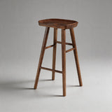 Nordic Solid Wood Bar Stool with Ergonomic Seat | STOOLTOPIA - StoolTopia