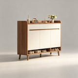 Nordic Storage Cabinet - Solid Wood Door | Minimalist Sideboard - StoolTopia