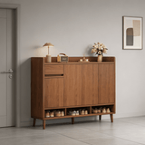 Nordic Storage Cabinet - Solid Wood Door | Minimalist Sideboard - StoolTopia