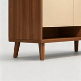 Nordic Storage Cabinet - Solid Wood Door | Minimalist Sideboard - StoolTopia