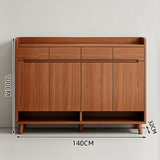 Nordic Storage Cabinet - Solid Wood Door | Minimalist Sideboard - StoolTopia