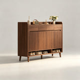 Nordic Storage Cabinet - Solid Wood Door | Minimalist Sideboard - StoolTopia