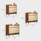 Nordic Storage Cabinet - Solid Wood Rattan Door | Minimalist Sideboard - StoolTopia