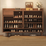 Nordic Storage Cabinet - Solid Wood Rattan Door | Minimalist Sideboard - StoolTopia