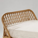 Nordic-Style Handwoven Rattan Daybed Sofa with Cushion (Multiple Sizes) - StoolTopia