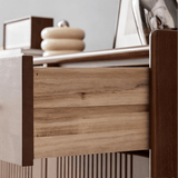 Nordic Walnut Solid Wood Shoe Cabinet - StoolTopia
