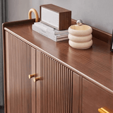 Nordic Walnut Solid Wood Shoe Cabinet - StoolTopia