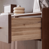 Nordic Walnut Solid Wood Shoe Cabinet - StoolTopia