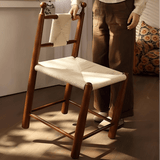 Nordic Woven Dining Chair – Solid Wood Frame with Handcrafted Rope Seat - StoolTopia