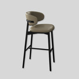 Oleandro Modern Counter & Bar Stool – North American FAS Solid Wood Frame, Premium Leather/Fabric Upholstery, High - Resilience Foam Seat - StoolTopia
