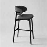 Oleandro Modern Counter & Bar Stool – North American FAS Solid Wood Frame, Premium Leather/Fabric Upholstery, High-Resilience Foam Seat - StoolTopia
