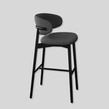 Oleandro Modern Counter & Bar Stool – North American FAS Solid Wood Frame, Premium Leather/Fabric Upholstery, High - Resilience Foam Seat - StoolTopia