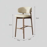 Oleandro Modern Counter & Bar Stool – North American FAS Solid Wood Frame, Premium Leather/Fabric Upholstery, High - Resilience Foam Seat - StoolTopia