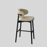 Oleandro Modern Counter & Bar Stool – North American FAS Solid Wood Frame, Premium Leather/Fabric Upholstery, High - Resilience Foam Seat - StoolTopia