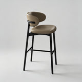 Oleandro Modern Counter & Bar Stool – North American FAS Solid Wood Frame, Premium Leather/Fabric Upholstery, High-Resilience Foam Seat - StoolTopia