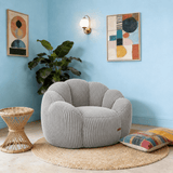 Oversized Bean Bag Reading Chair | Frameless, High-Density Shredded Foam, Loop Velvet - StoolTopia