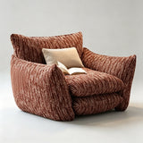 Oversized Cloud Lounge Armchair – Plush Bouclé Fabric Reading Chair with Deep Cushions - StoolTopia