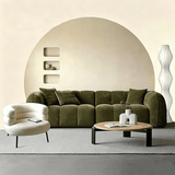 Oversized Fluffy Pumpkin Compression Sofa – Frameless One - Piece Molded Design, High - Density Sponge, Premium Boucle Fabric, Iconic Segmented Pumpkin Shape | STOOLTOPIA - StoolTopia