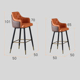 Premium PU Leather Tufted Bar Stool with Armrest – Carbon - Steel Frame & 300 kg Load Capacity - StoolTopia