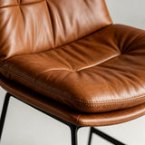 Premium Upholstered Bar Stool with Metal Frame - Modern Kitchen Counter Chair - StoolTopia