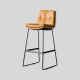 Premium Upholstered Bar Stool with Metal Frame - Modern Kitchen Counter Chair - StoolTopia