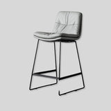 Premium Upholstered Bar Stool with Metal Frame - Modern Kitchen Counter Chair - StoolTopia