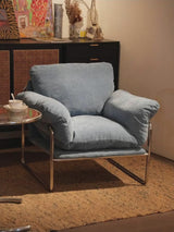 Modern Retro Lounge Armchair – Chrome Frame | StoolTopia